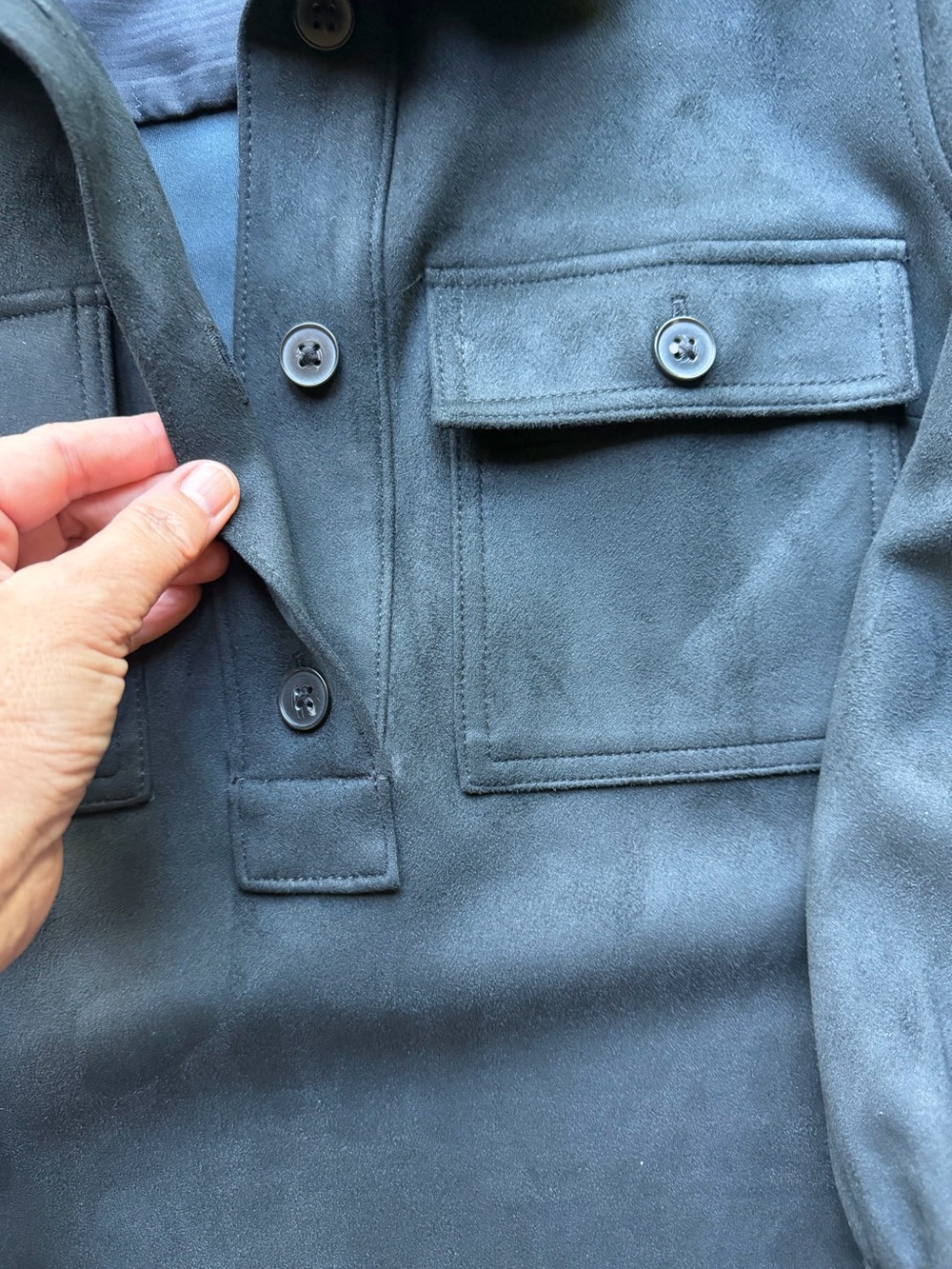 Gap Vegan Suede Shift Mini Dress - Picture 3 of 4